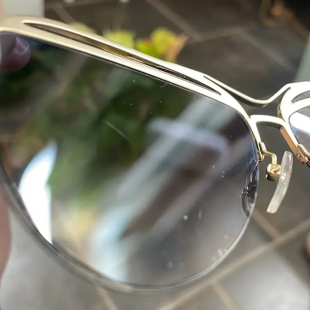 Marc Jacobs‎ Gold Metal Gradient Pilot 61mm Sunglasses